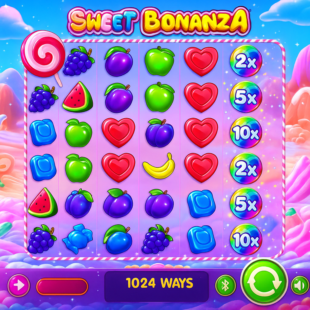 Rabona - Machine à sous Sweet Bonanza - Slot casino Pragmatic Play