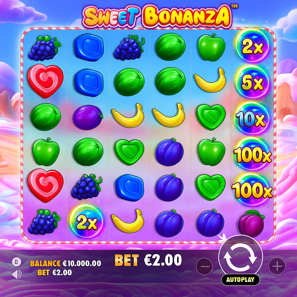 Rabona Casino - Sweet Bonanza Slot Game